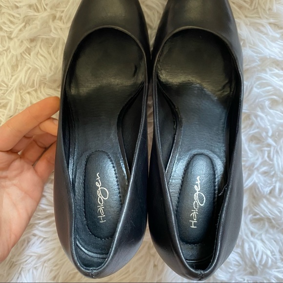 HALOGEN Black Leather Heels from Nordstrom with box size 7.5 - Picture 11 of 11